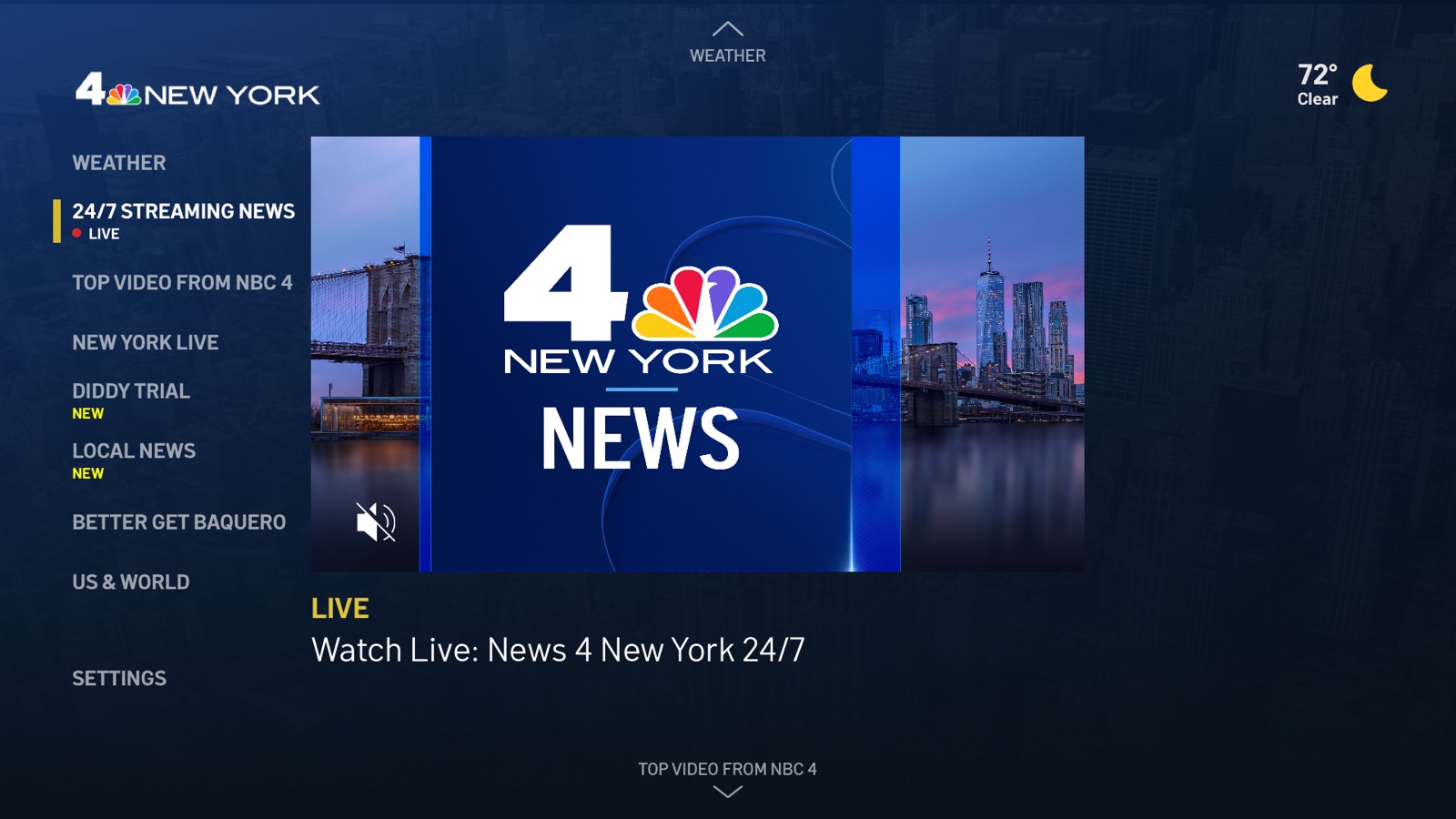 NBC 4 New York: News & Weather apple_tv screenshot 1