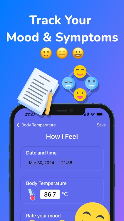 Body Temperature App Fever Log screenshot-3
