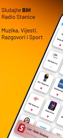 Radio Bosna – Stanice Uživo app screenshot