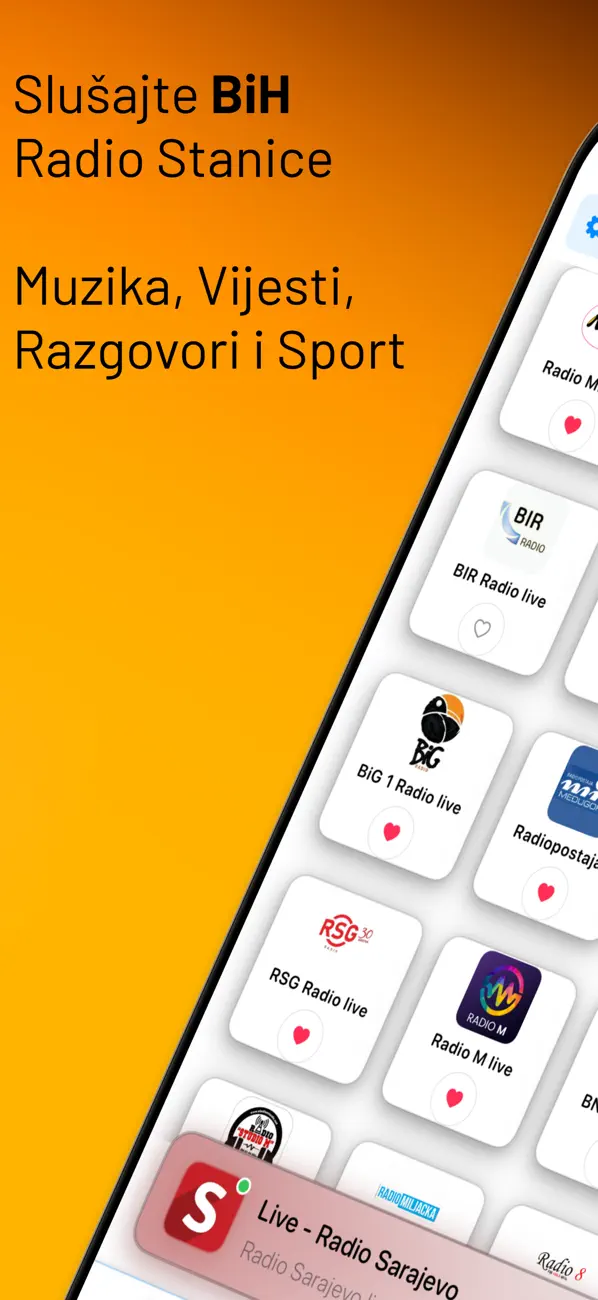 Screenshot #1 pour Radio Bosna – Stanice Uživo