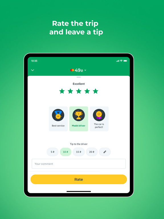 OnTaxi UA — Book a Taxi iPad screenshot 8 - Travel app