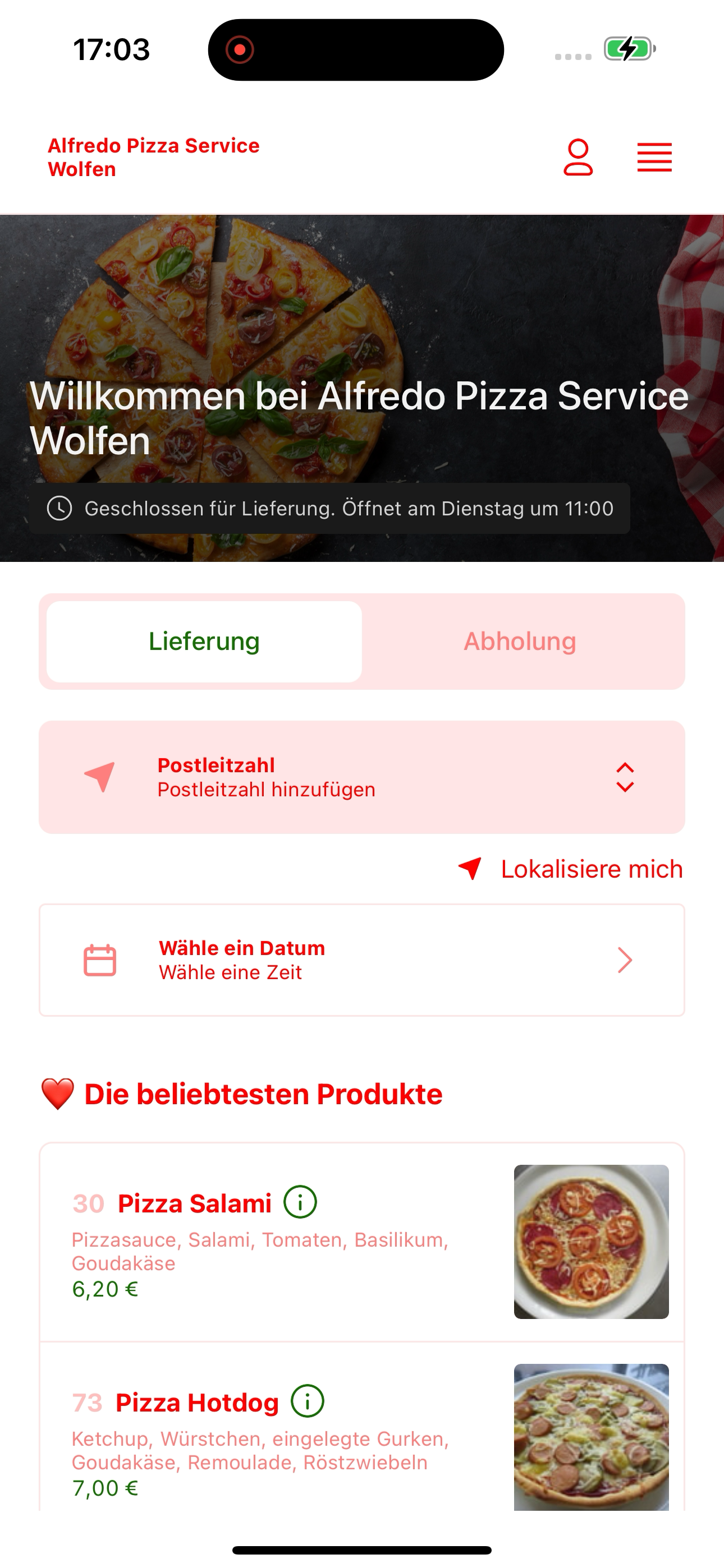 Alfredo Pizza Service Wolfen screenshot 6
