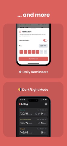 Blood Pressure Monitor : BPLog screenshot