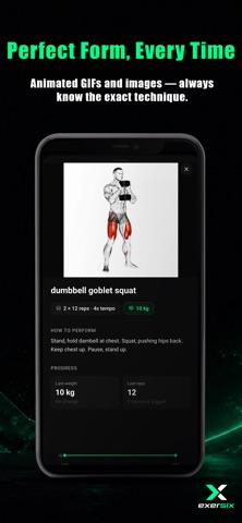 Exersix - AI Workout Tracker iPhone screenshot