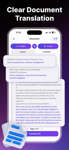 Translate AI: Voice & Camera iPhone screenshot