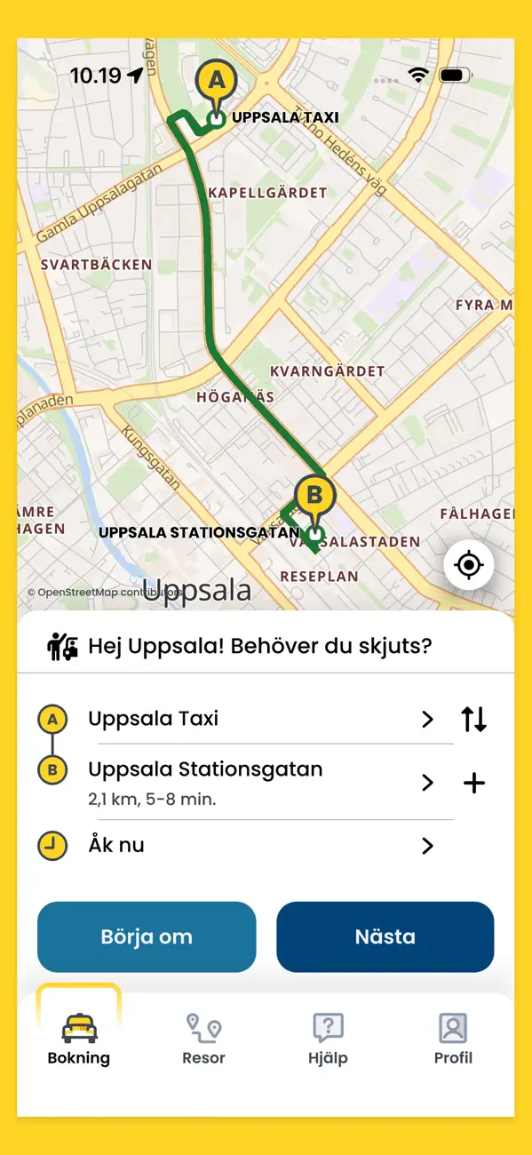 Screenshot #1 pour Uppsala Taxi 100 000