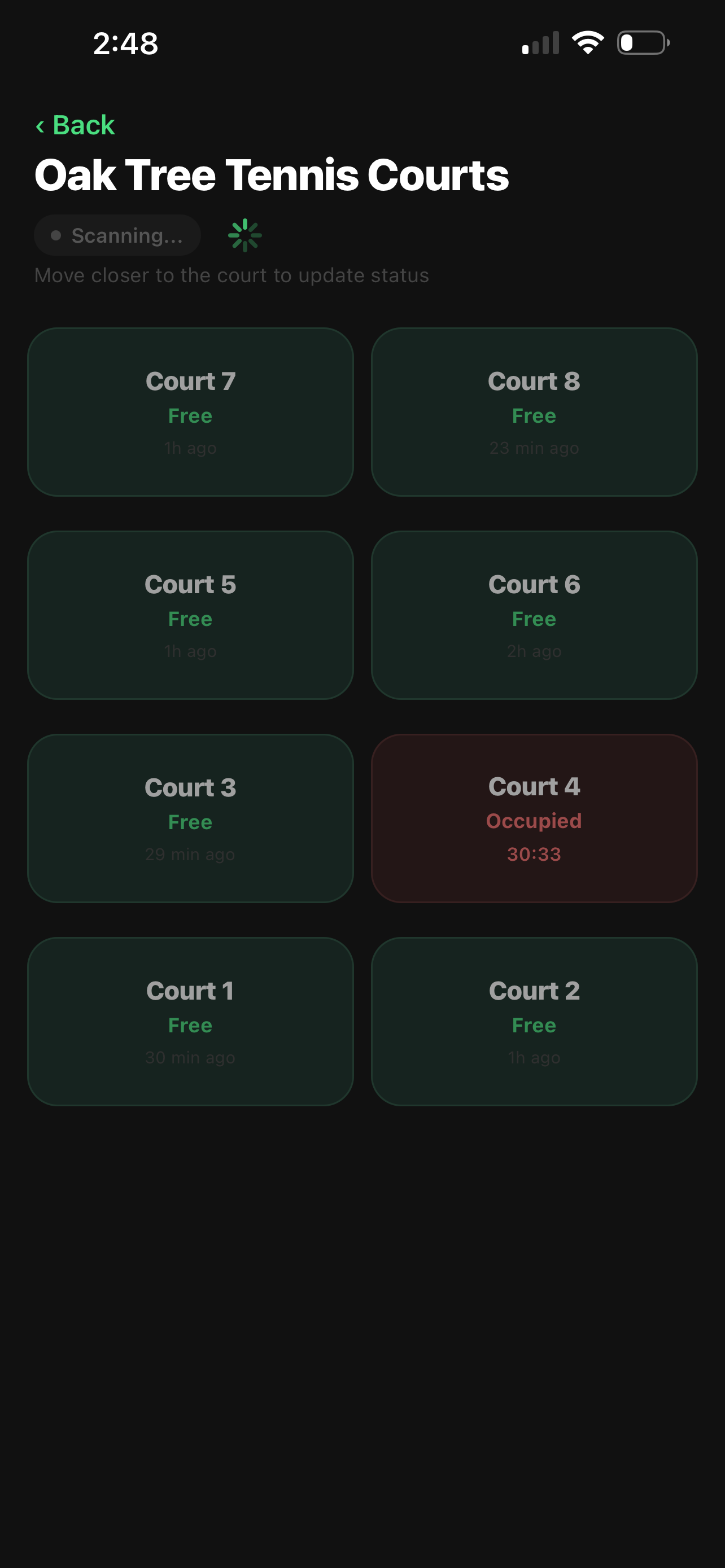 Tennis Court Tracker screenshot 3