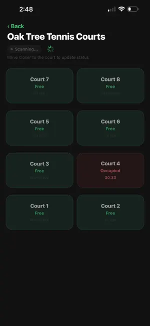 Tennis Court Tracker screenshot 3