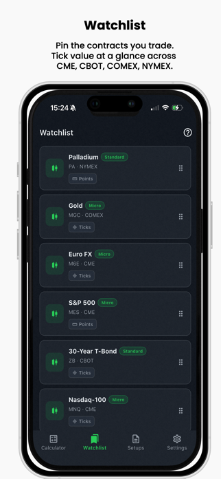 Futures Tick Calc Screenshot 2 of 4