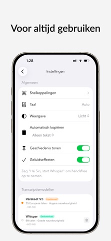 Whisper Notes: AI Transcriptie App Store preview screenshot 4