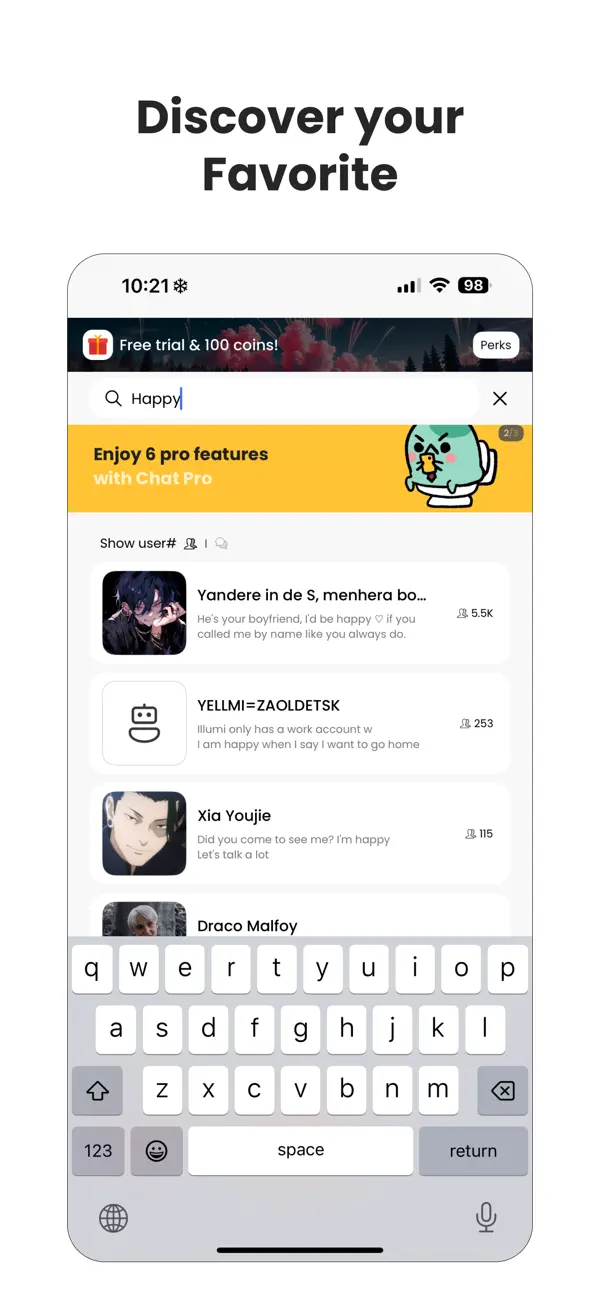 Screenshot #3 pour Stipop: AI Chat·Text·Friend