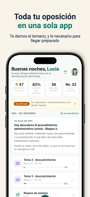 Persevera Oposiciones screenshot 1