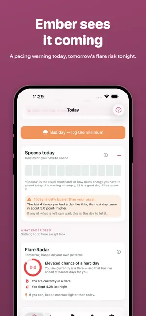 Ember: Fibromyalgia Tracker screenshot 2