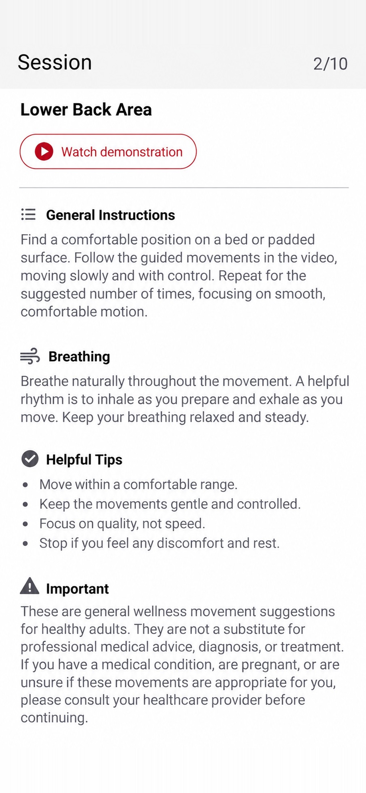 Screenshot 3 of Axial Wellness