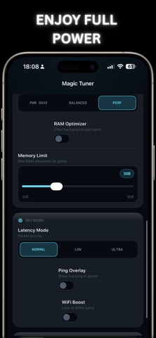 Magic Tuner: 120 FPS & Lag Fix iPhone screenshot