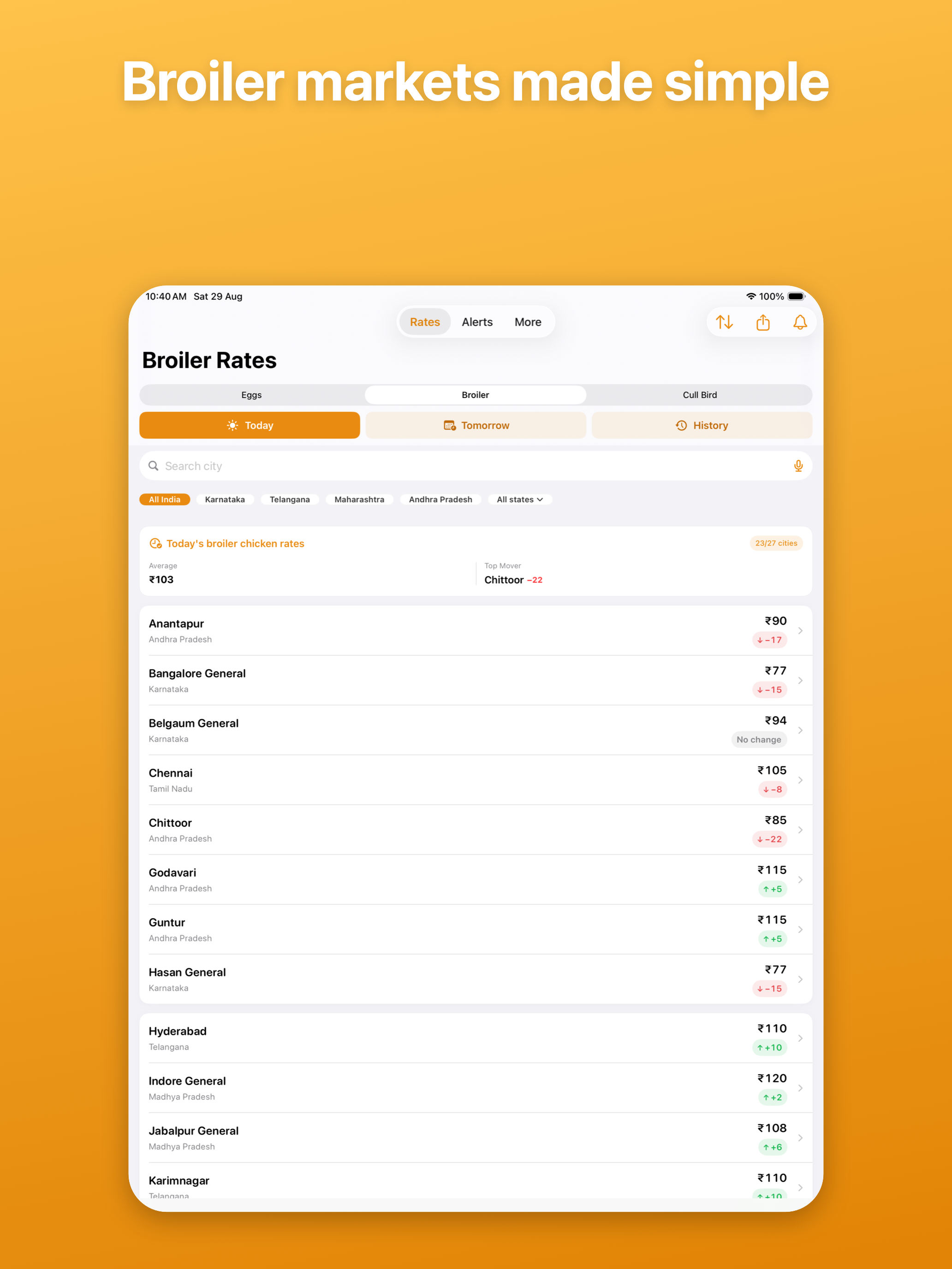 Egg and Chicken Rates screenshot 6