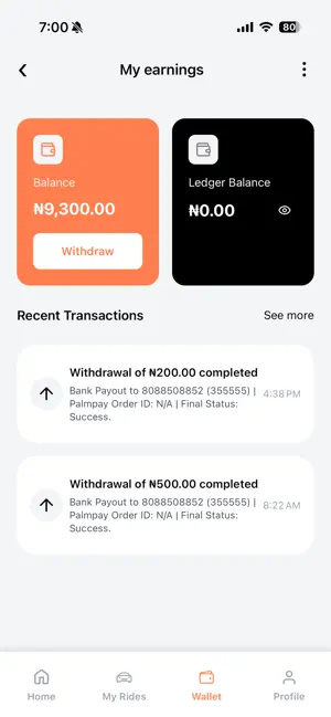 Ryde9ja Driver (c71596) screenshot 4