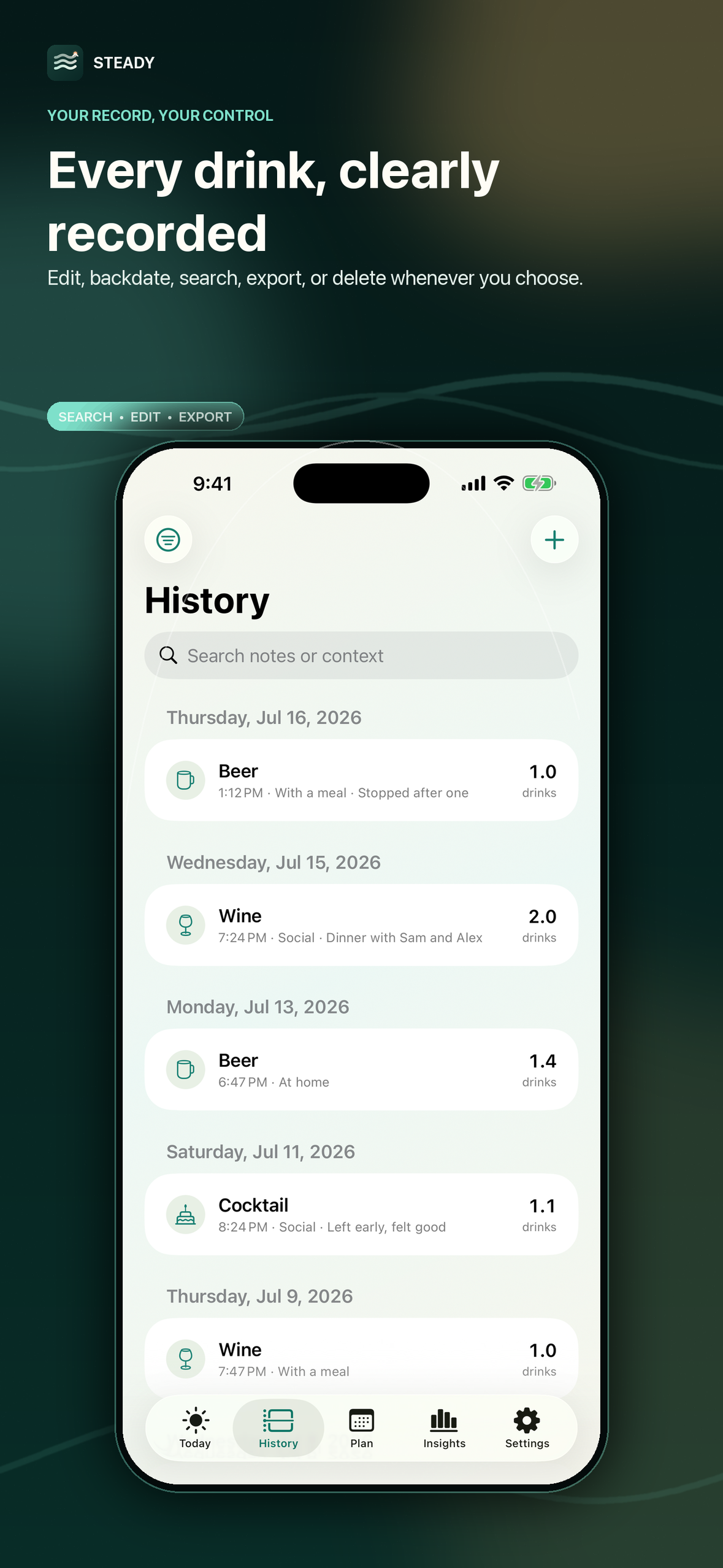 Steady: Drink Less & Cut Back screenshot 6