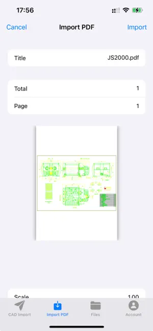 CAD Import - For PDF to DWG screenshot 1