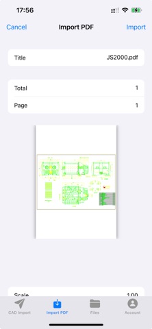 CAD Import - For PDF to DWG screenshot