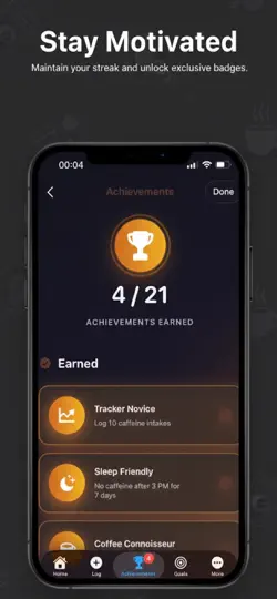Screenshot von Smarter Koffein-Tracker auf dem iPhone 4