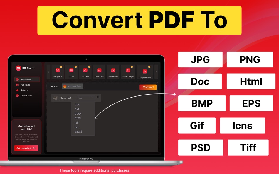 PDF Clutch: Converter & Merger - 1.3 - (macOS)