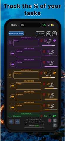 Task Manager Progress screenshot