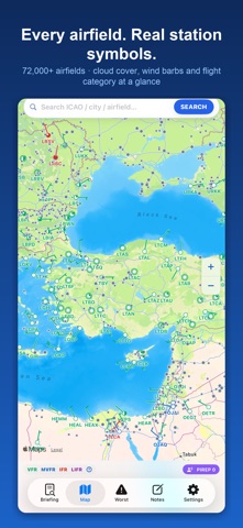 METAR TAF 3D iPhone screenshot