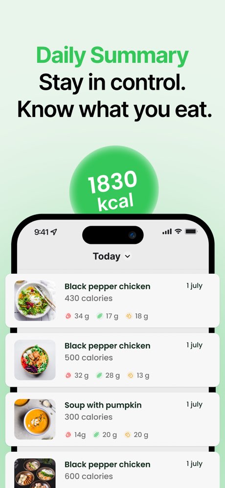 Calorium – AI Food Journal screenshot 4