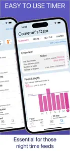 Baby Feed Timer, breastfeeding screenshot #2 for iPhone