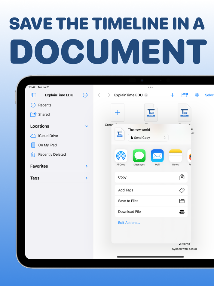 #3. ExplainTime EDU - Timeline (iOS) 来自: LORENZO CONFALONIERI