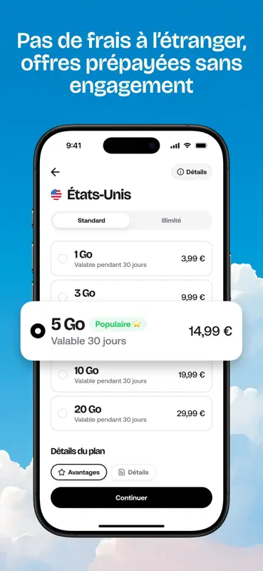 Kolet : eSIM voyage & Internet screenshot 2 of 7