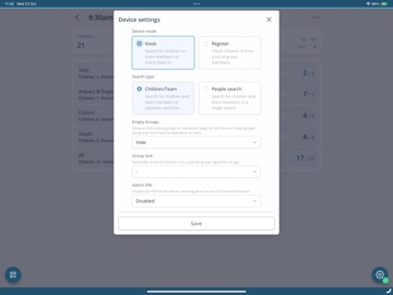 CharitySuite Check-In iPad screenshot