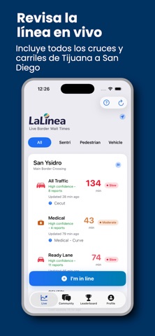 LaLínea App iPhone screenshot 1