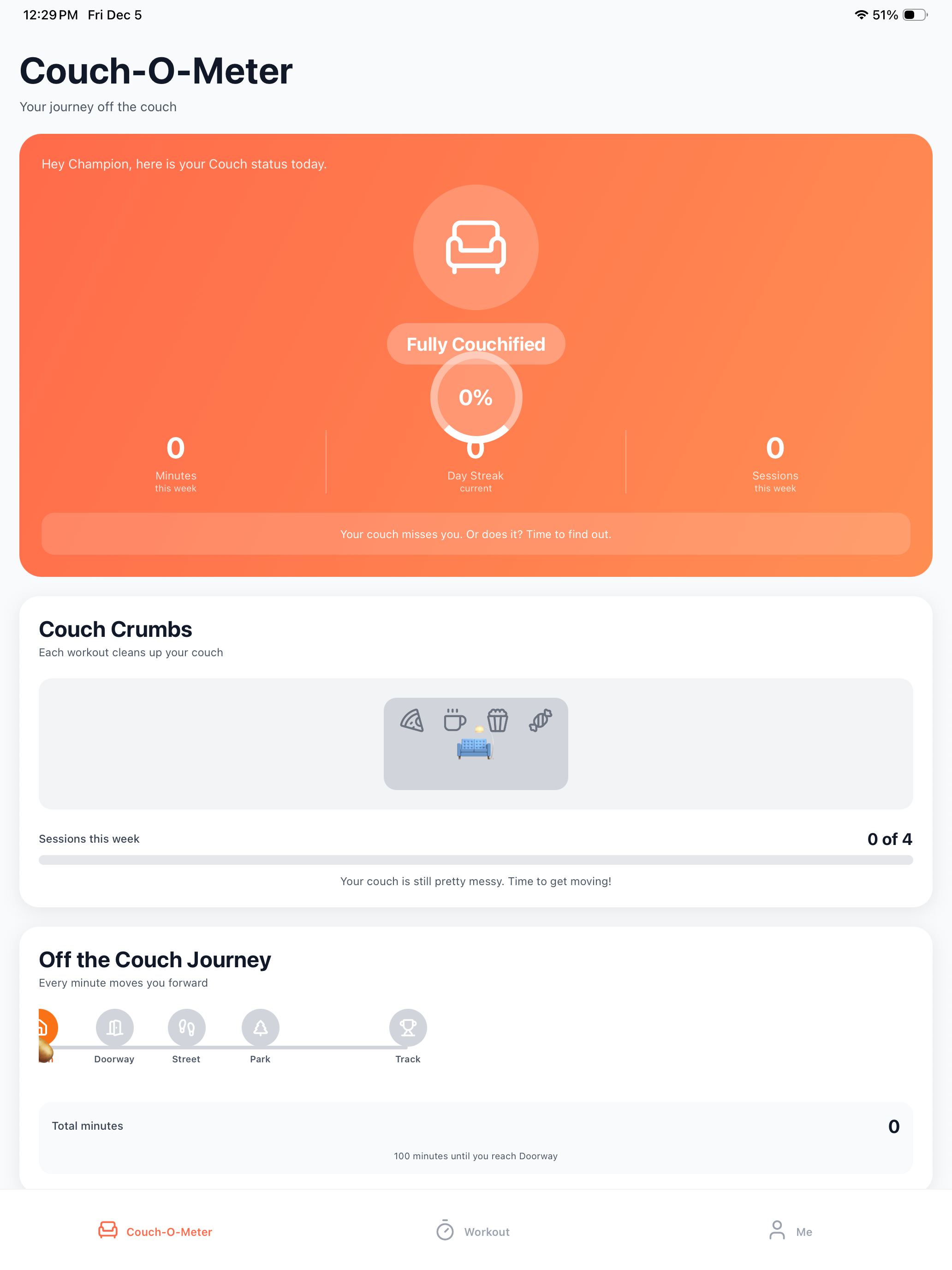 Couch-O-Meter Workout Timer screenshot 7