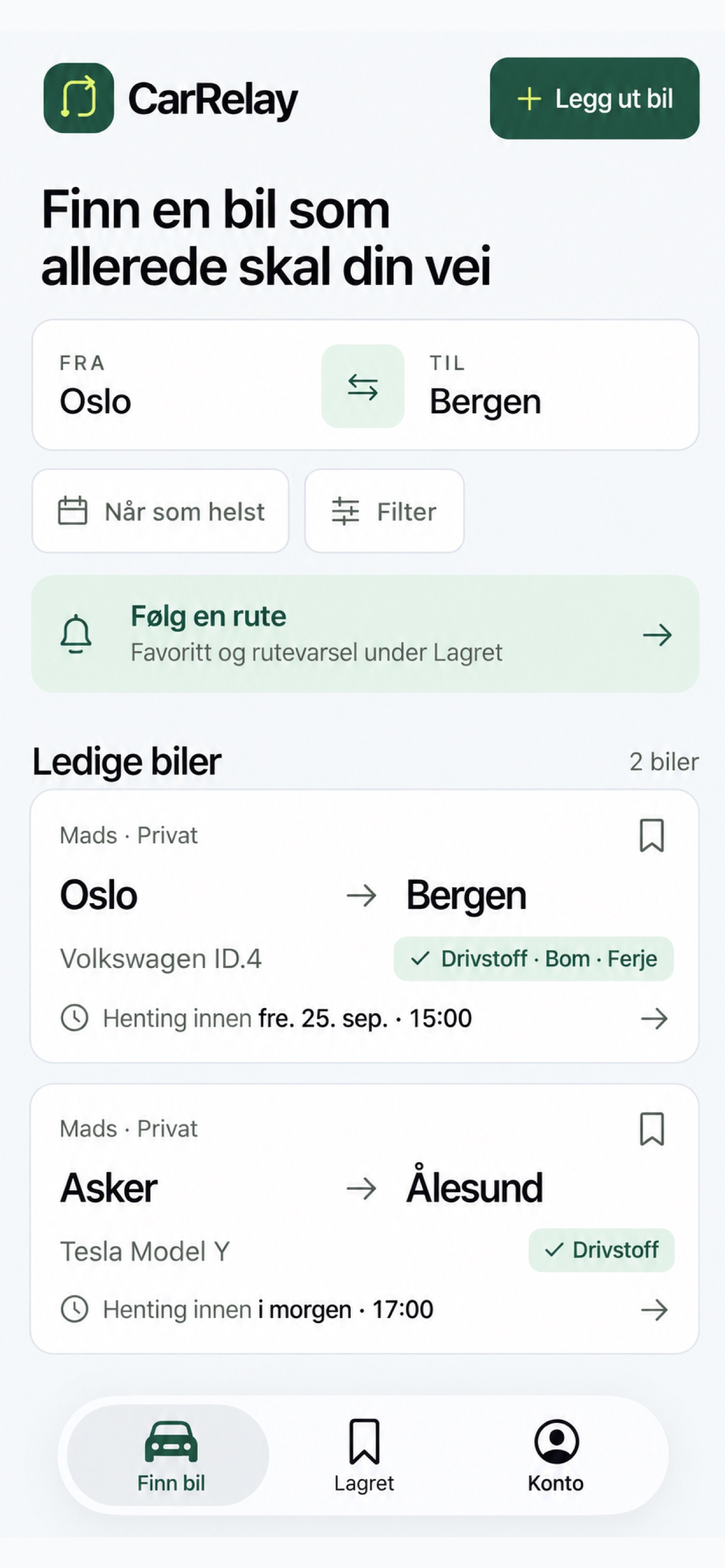 Screenshot 1 of CarRelay