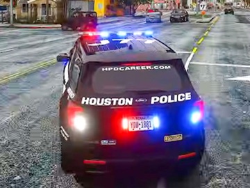 US Police Car Chase Driving 3D iPad screenshot