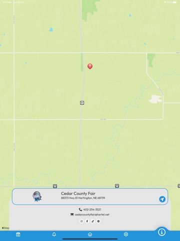 Cedar County Fair iPad screenshot