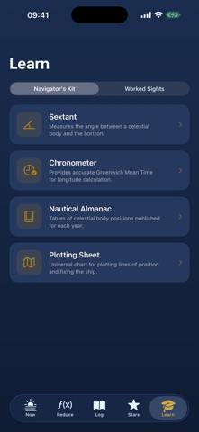 Sextant Navigation iPhone screenshot