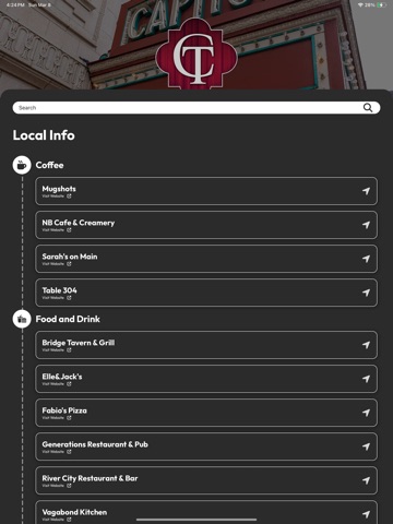 Capitol Theatre iPad screenshot