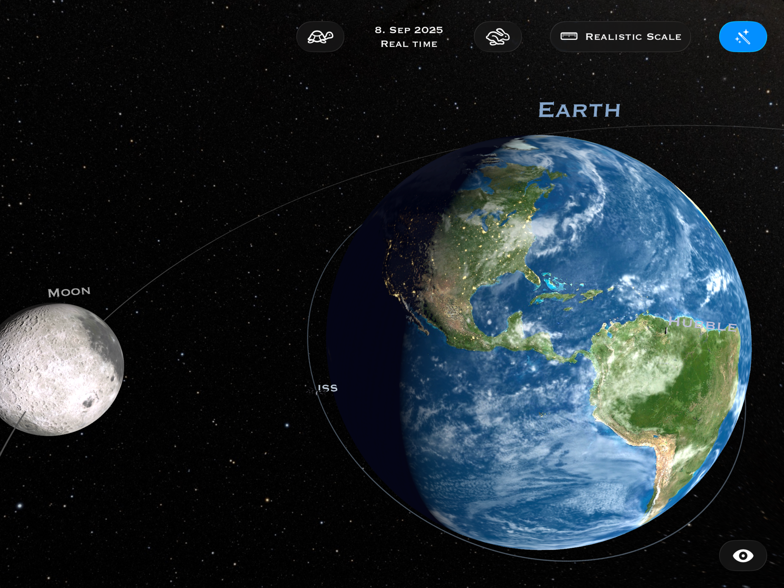 GalacticAR: Space Sim & Quiz