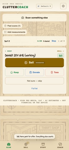 ClutterCoach: Declutter & Sell Screenshot 9 of 9
