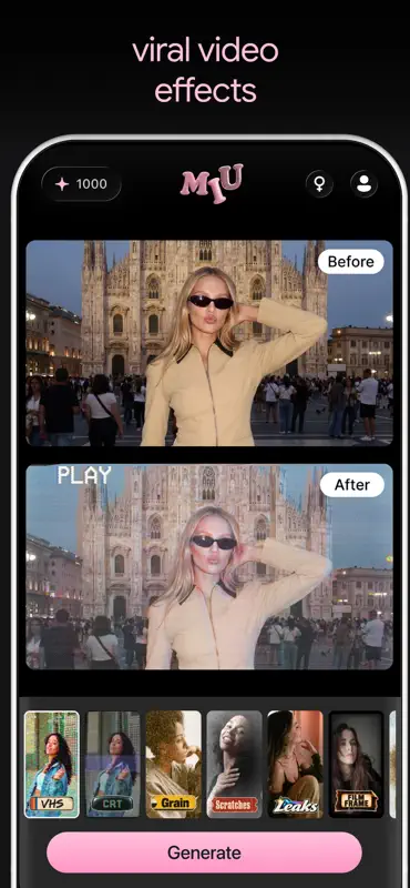 MIU AI: Photo Video Generator screenshot 5 of 9