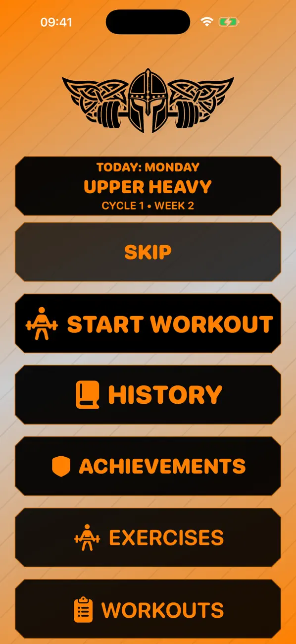 Screenshot #1 pour SRFG Simple Workout Tracker