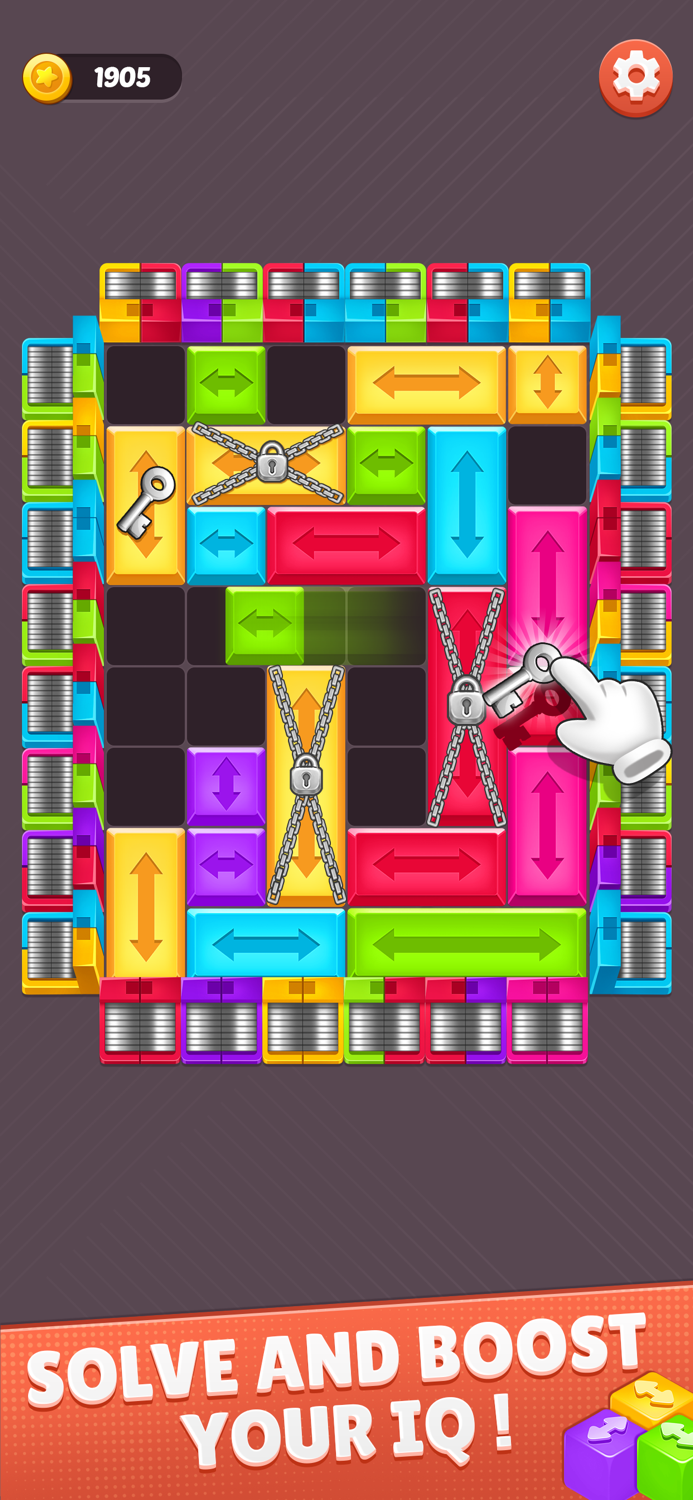 Color Block Away Block Jam 3d