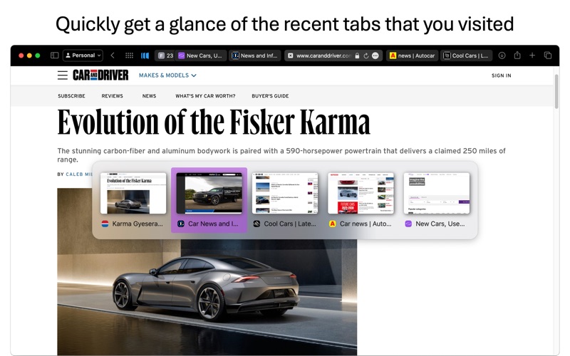 TabDirector screenshot