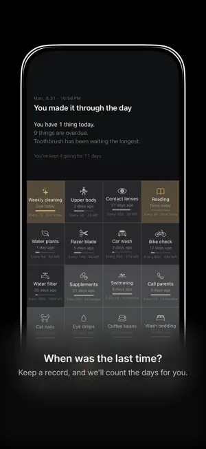 DaySince - Everyday Reminders screenshot 1