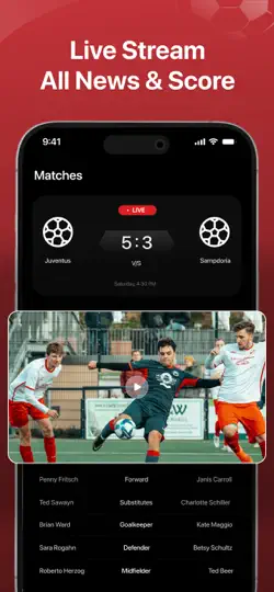 Live Football TV~ Streaming HD iPhone Ekran Görüntüsü 2