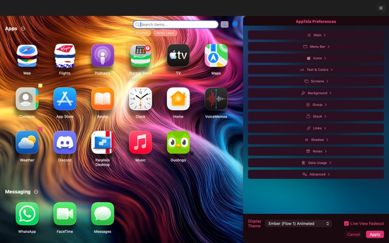 AppTela - App Launcher screenshot