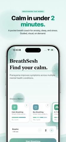 BreathSesh: Box Breathing Screenshot 1 of 6
